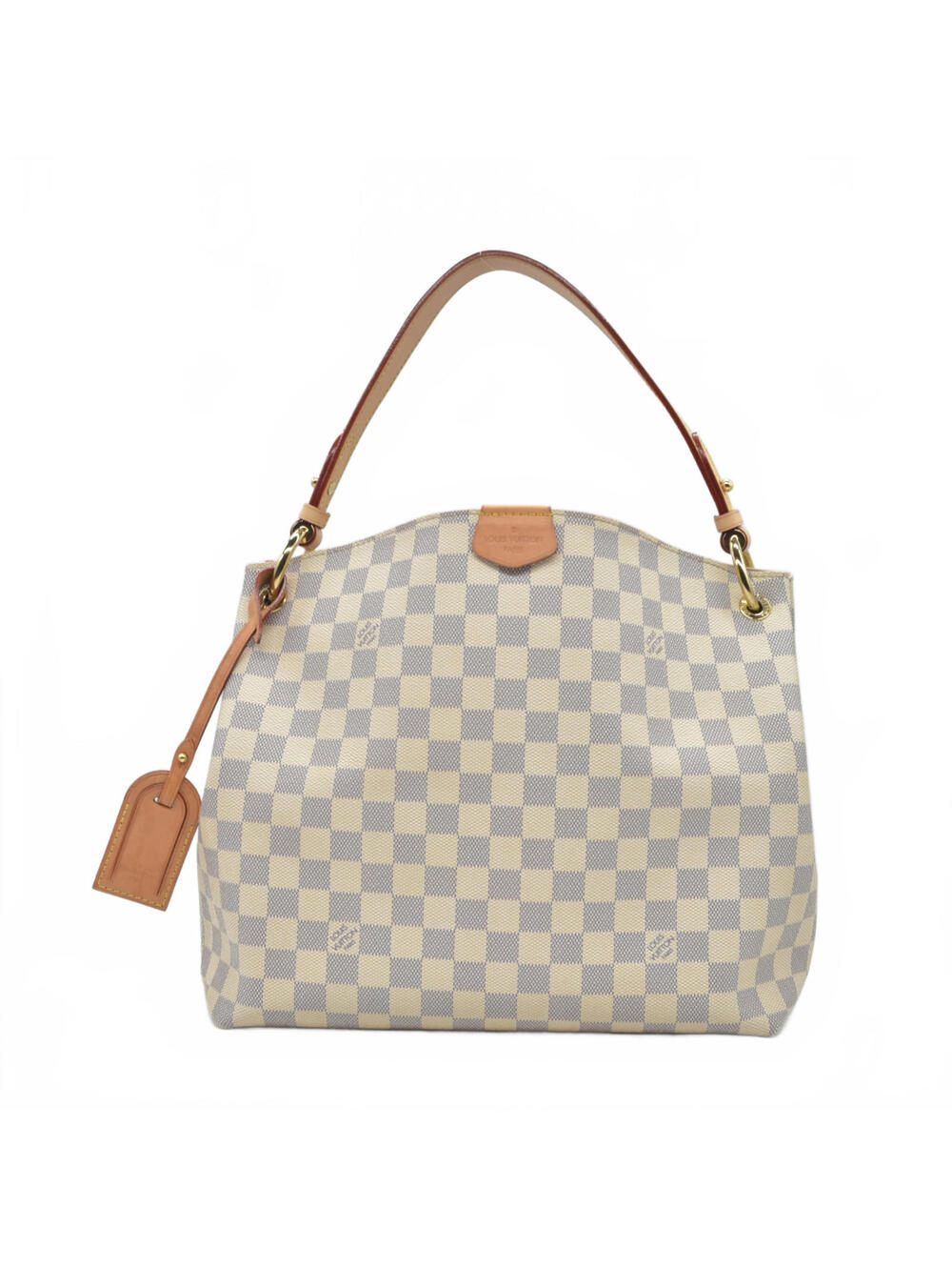 Louis Vuitton Graceful PM Rose Ballerine White Damier Azur